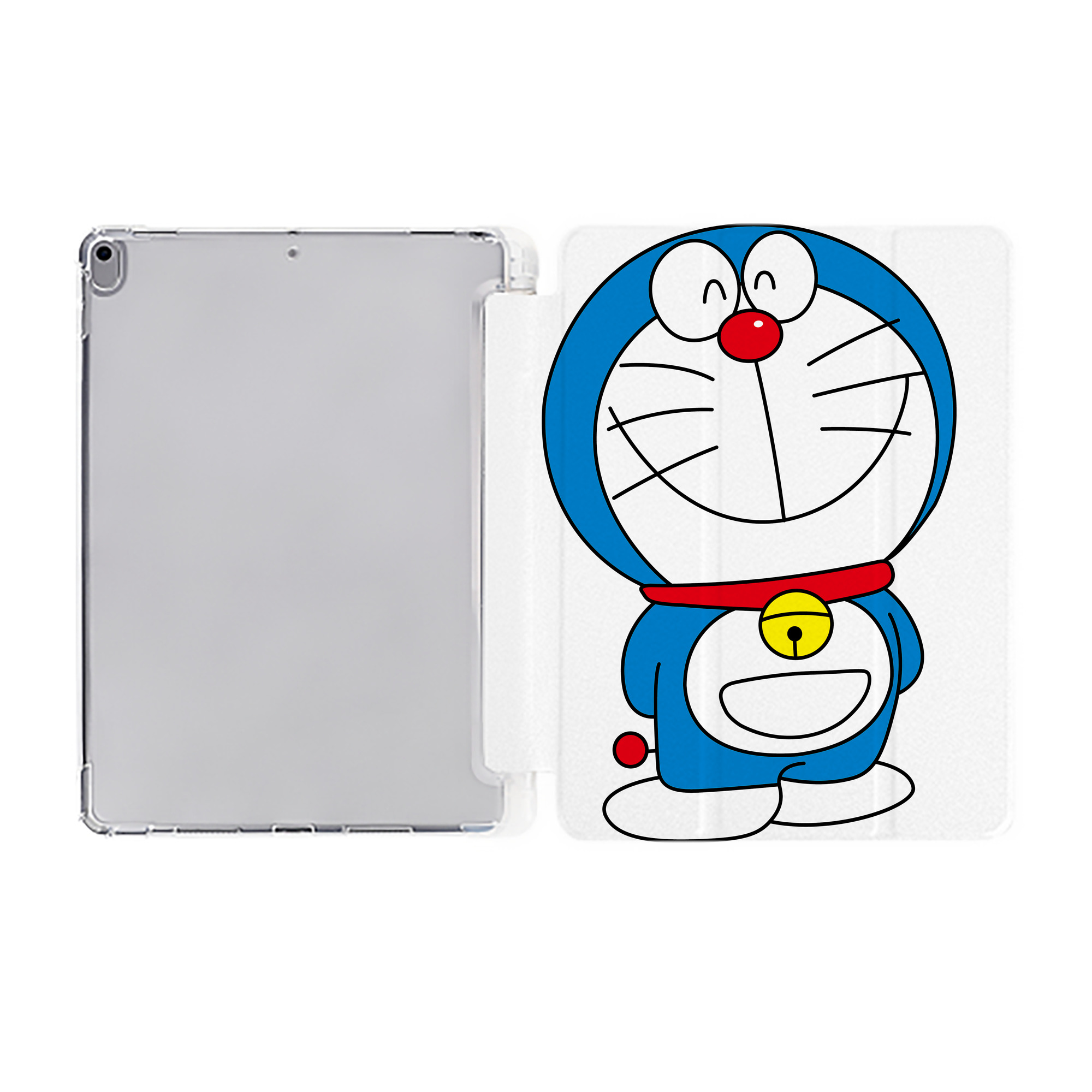 （画像用） ドラえもん Doraemon IPad ケース ペン収納付き 三つ折りスタンド PUレザー×シリコン 対応機種9.5/10.5/10.9インチ